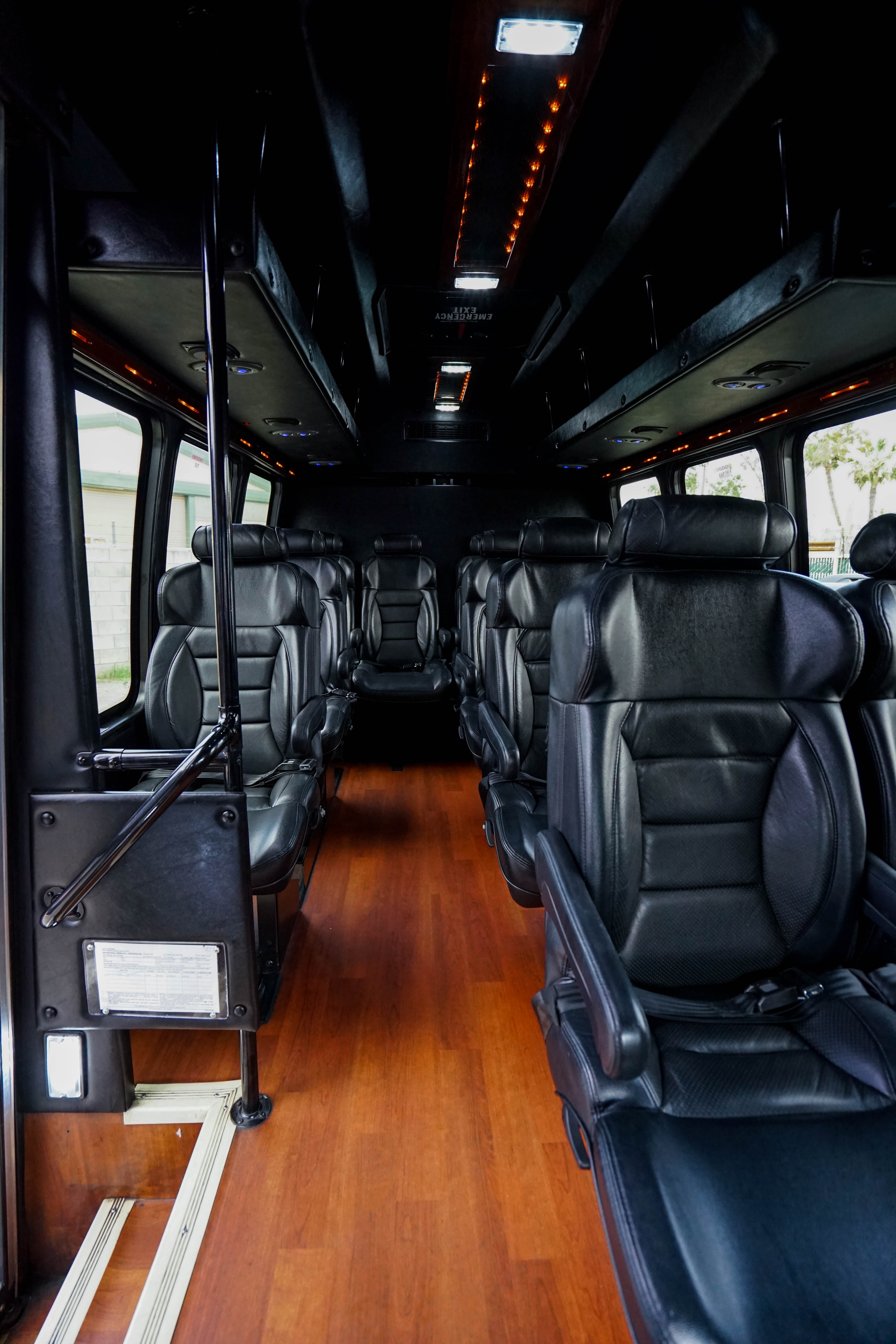 mercedes luxury bus interior